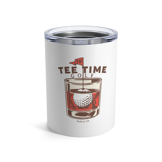 10oz Tee Time Whiskey Glass Tumbler