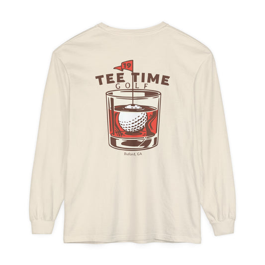 Tee Time Whiskey Glass Long Sleeve T-Shirt